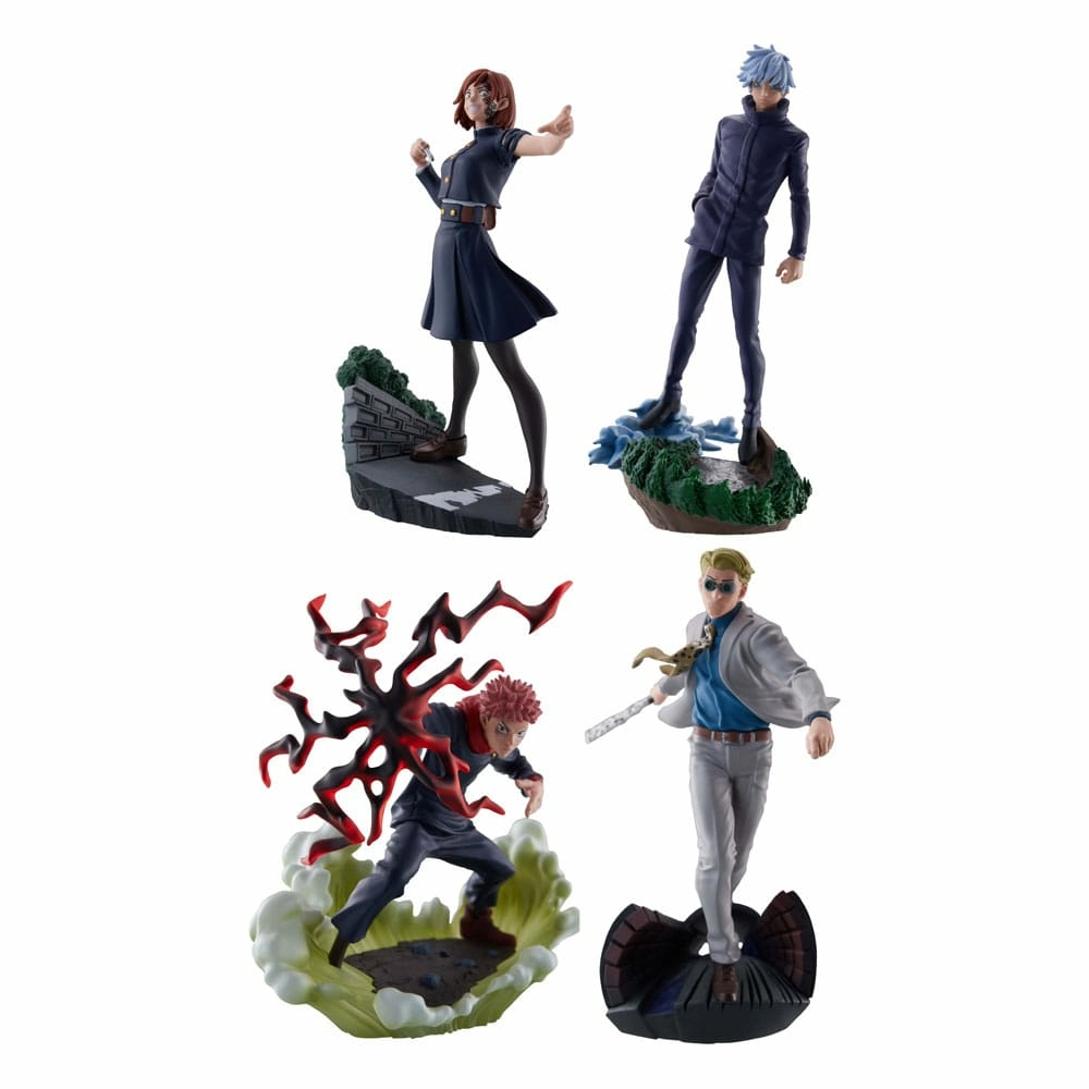 Jujutsu kaisen petitrama series pack 3 trading figures jujutsu kaisen series vol.2 set 9 cm