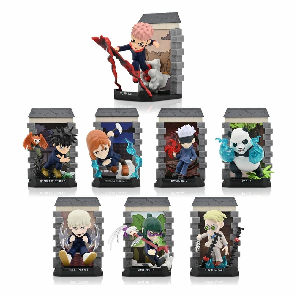 Jujutsu kaisen présentoir figurines mini mystery capsules cursed 10 cm (12)