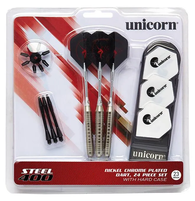 SET 3 FLECHETTES 21G UNICORN ACIER 400