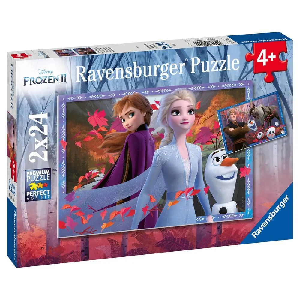 LA REINE DES NEIGES 2 - PUZZLES 2 X 24 PIECES - VERS DES CONTREES GLACEES