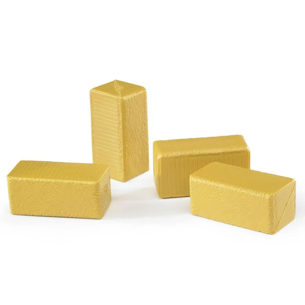 4 BOTTES DE PAILLE RECTANGULAIRES 1:16