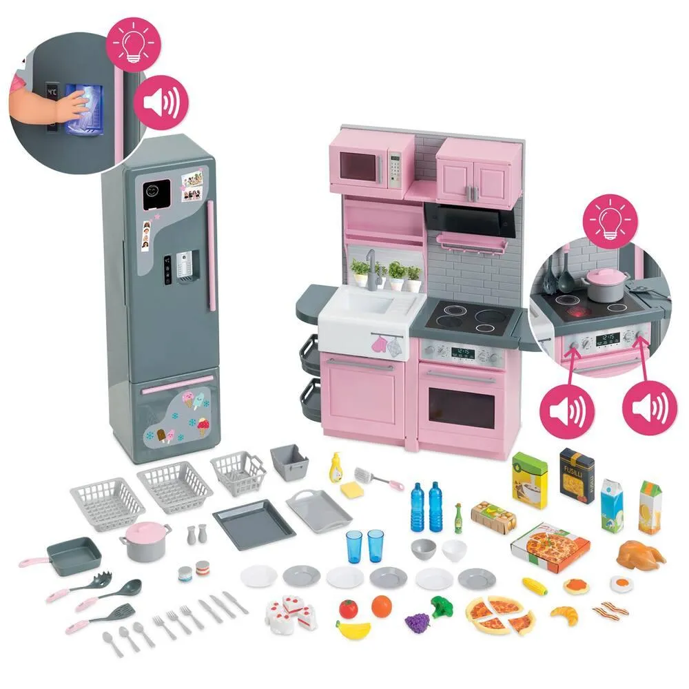 MA COROLLE - COFFRET CUISINE INTERACTIVE - 3 SONS - 70 ACCESSOIRES POUR POUPEE - COROLLE