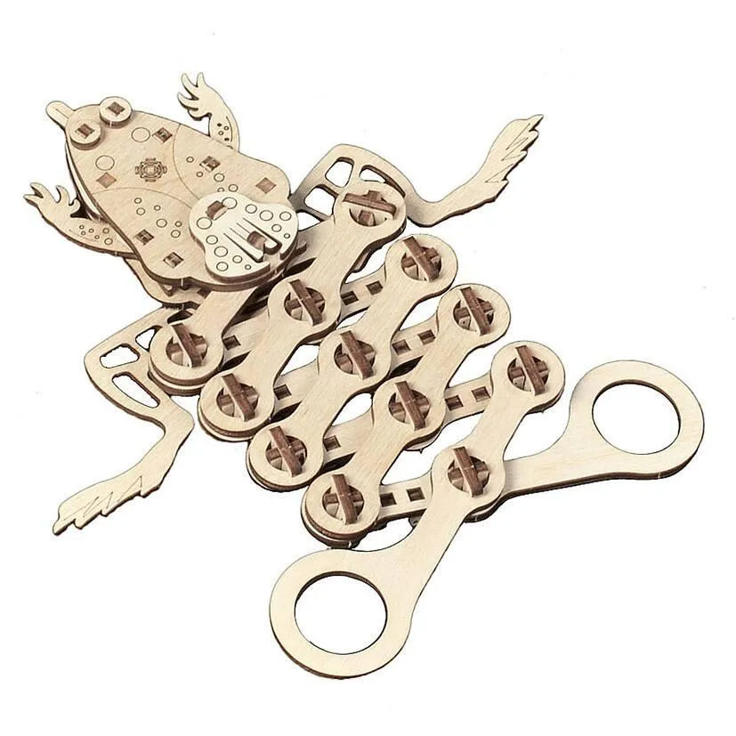 GRENOUILLE MAQUETTE 3D MOBILE EN BOIS