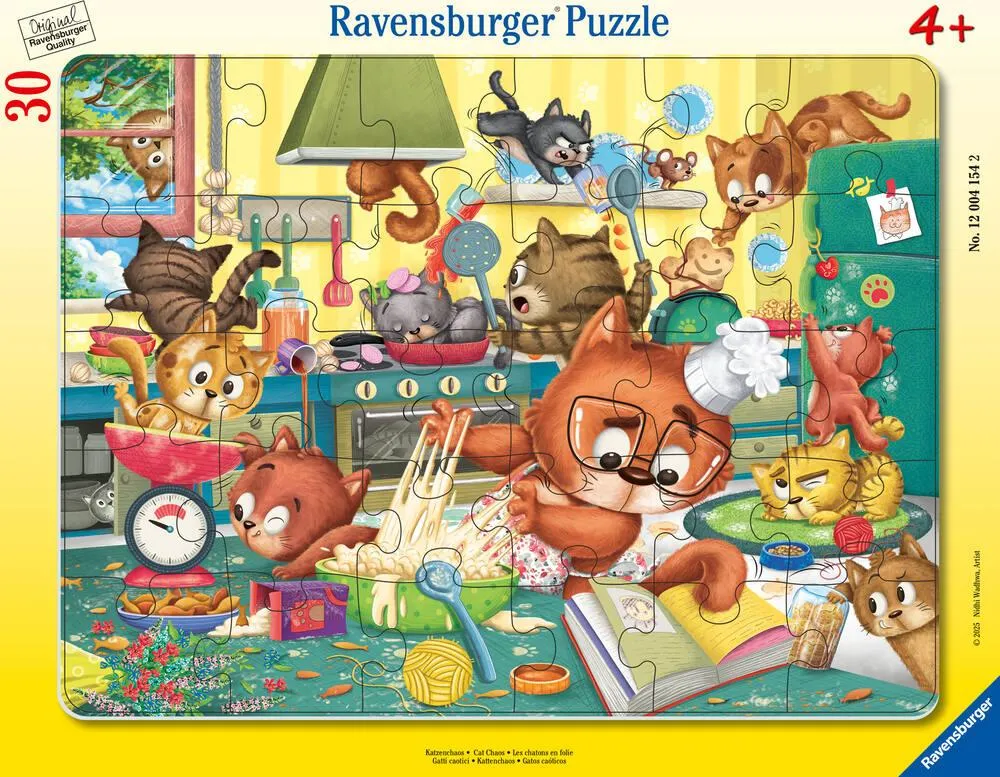 PUZZLE CADRE 30-48 PIECES  LES CHATONS EN FOLIE