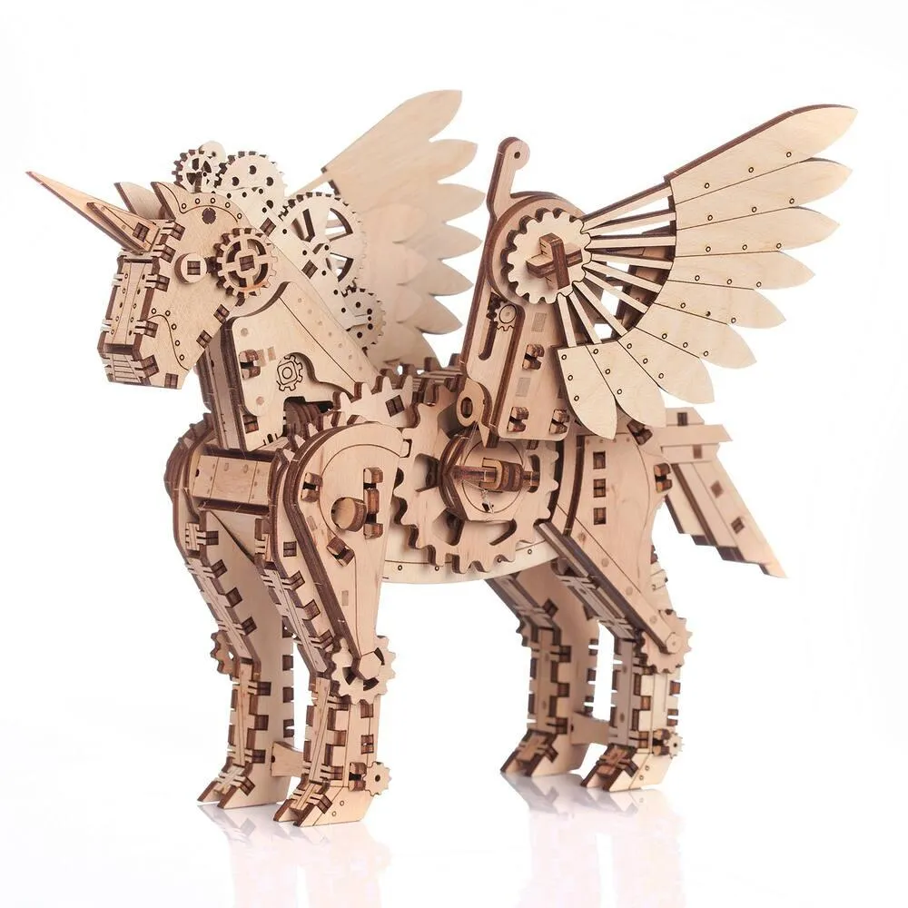 LICORNE PETITE MAQUETTE 3D MOBILE EN BOIS