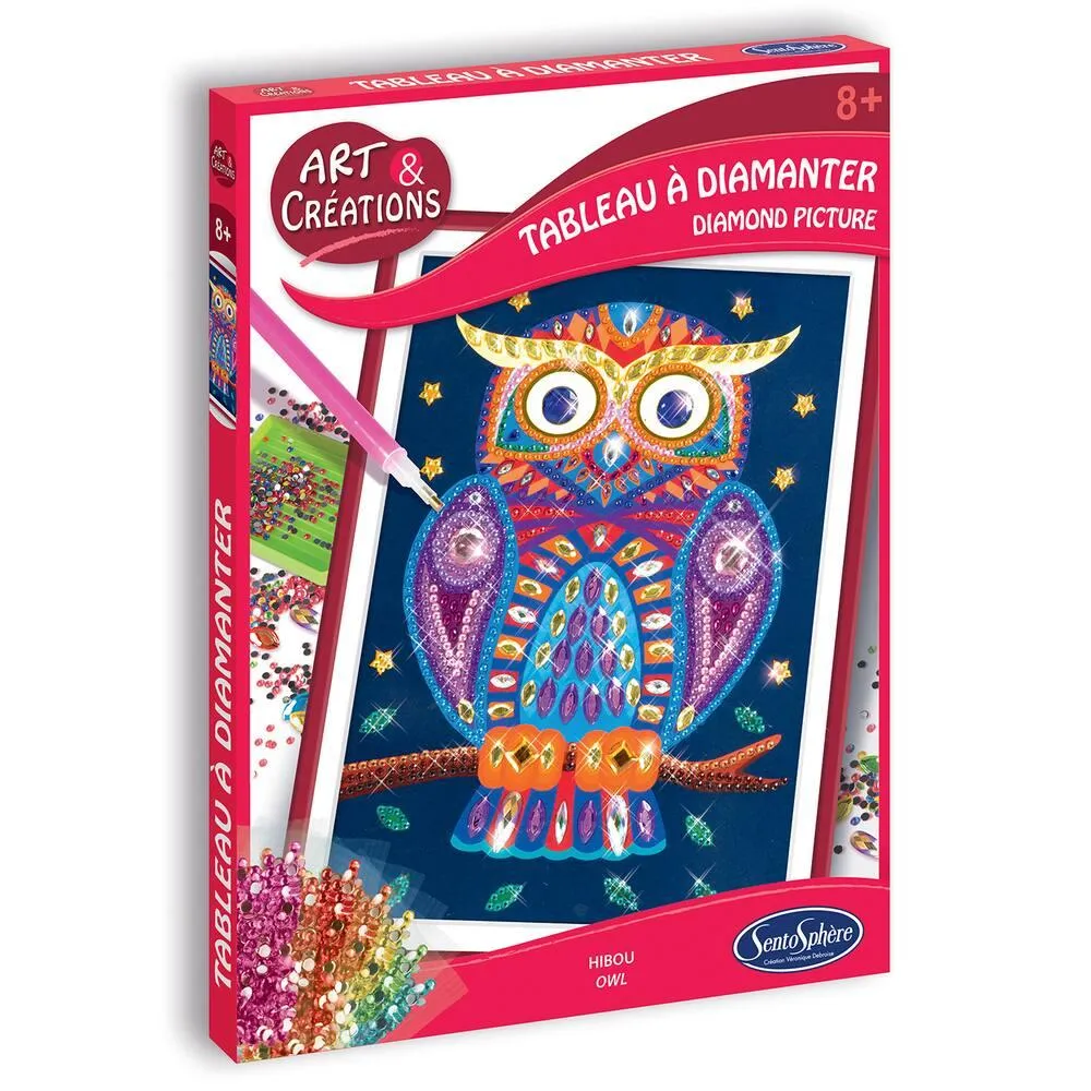 TABLEAU A DIAMANTER HIBOU