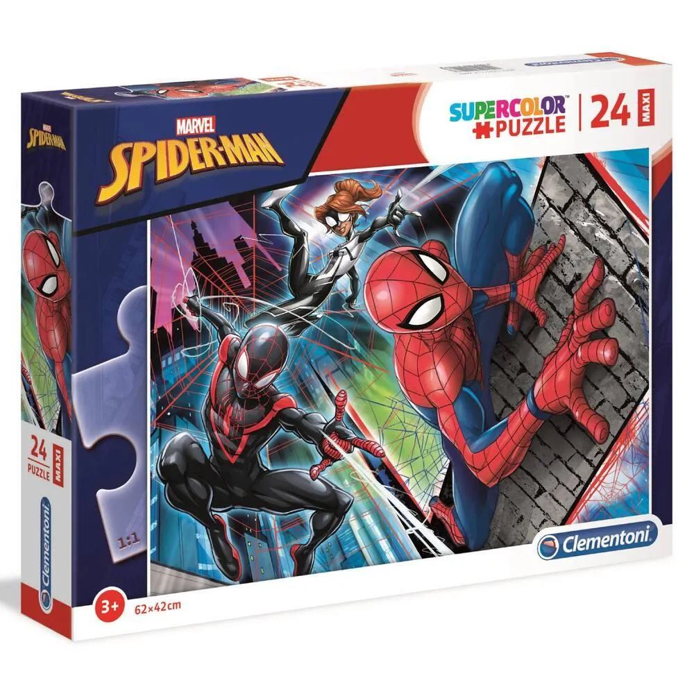 SPIDERMAN -PUZZLE SUPERCOLOR 24 PIECES MAXI