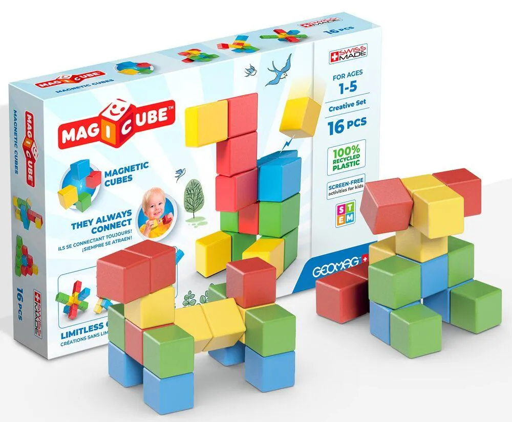 247 GEOMAG MAGICUBE RECYCLED CREATIVE SET 16 PIECES