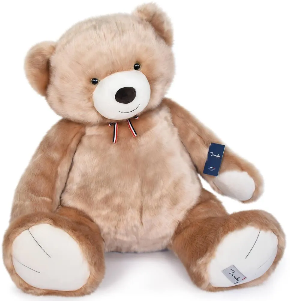 PELUCHE L'OURS MAILOU 90 CM - CHAMPAGNE