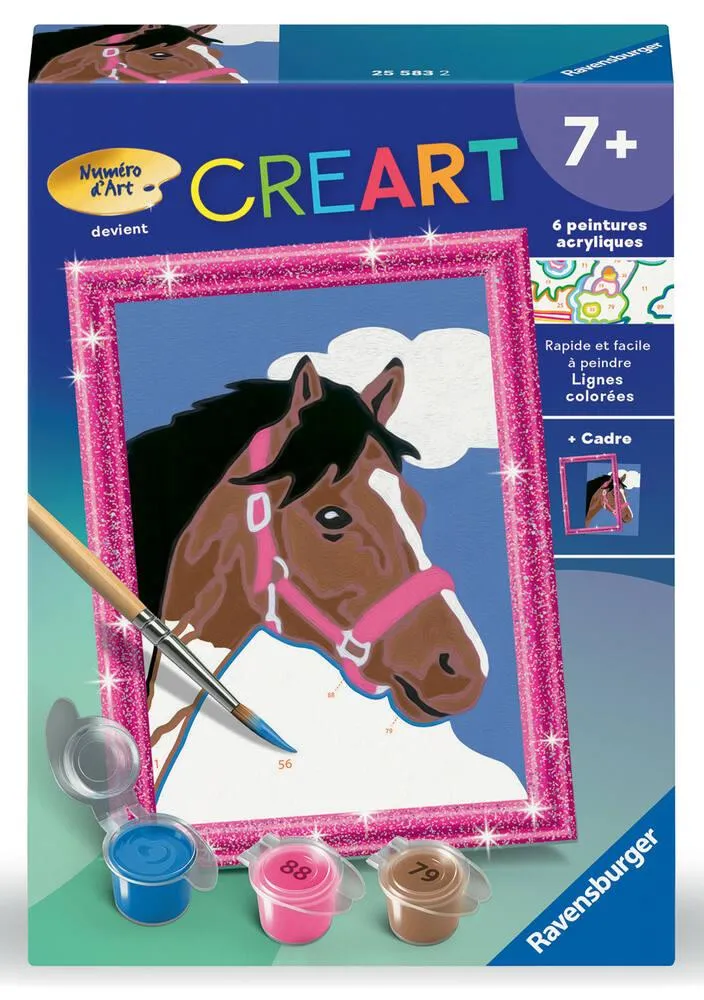 CREART KIDS  8X12CM  CHEVAL DANS LES NUAGES