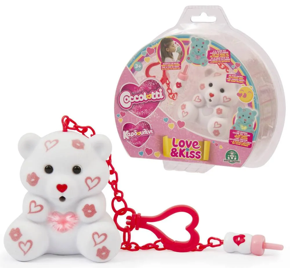 COCCOLOTTI - OURSON INTERACTIF LOVE ET KISS - BLANC