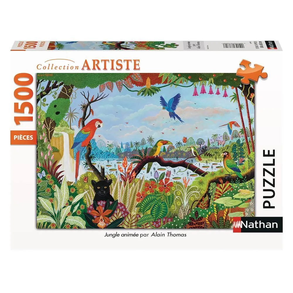 PUZZLE 1500 PIECES - JUNGLE ANIMÉE - ALAIN THOMAS