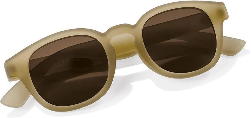 LUNETTES DE SOLEIL RONDES - BROWN YELLOW