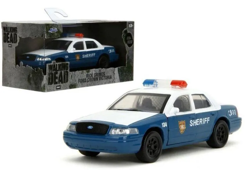 1/32 FORD CROWN VICTORIA THE WALKING DEAD BI-COLOR HOLLYWOOD RIDES