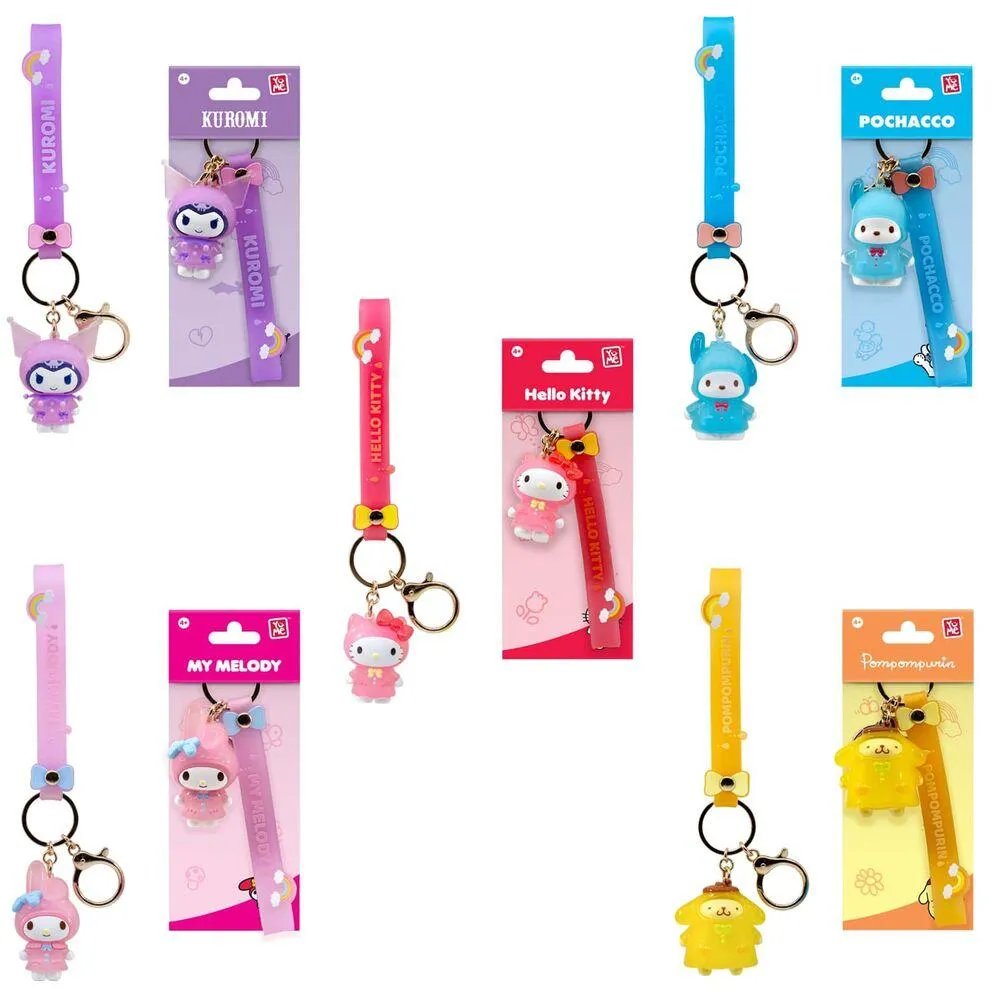 HELLO KITTY YUME  PORTE CLES 15,5 CM -  SERIE IMPERMEABLE