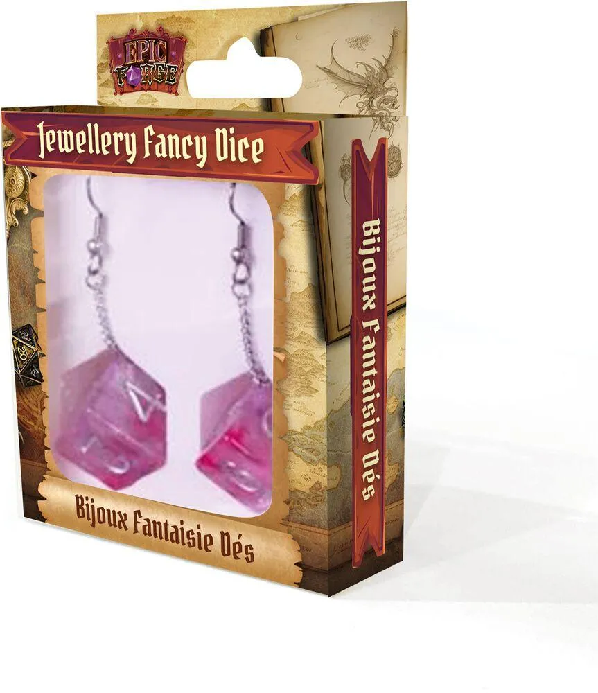 BIJOUX - BOUCLES D'OREILLES DES GALAXY D6 - ROSE