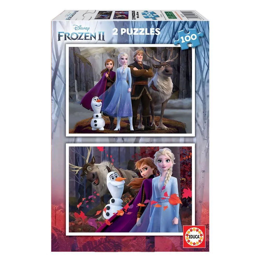 PUZZLE 2X100 PIECES REINE DES NEIGES 2
