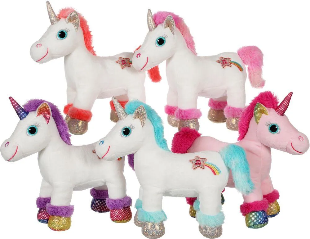 PELUCHE SONORE LICORNE LICABELLA FEERIQUE  22 CM
