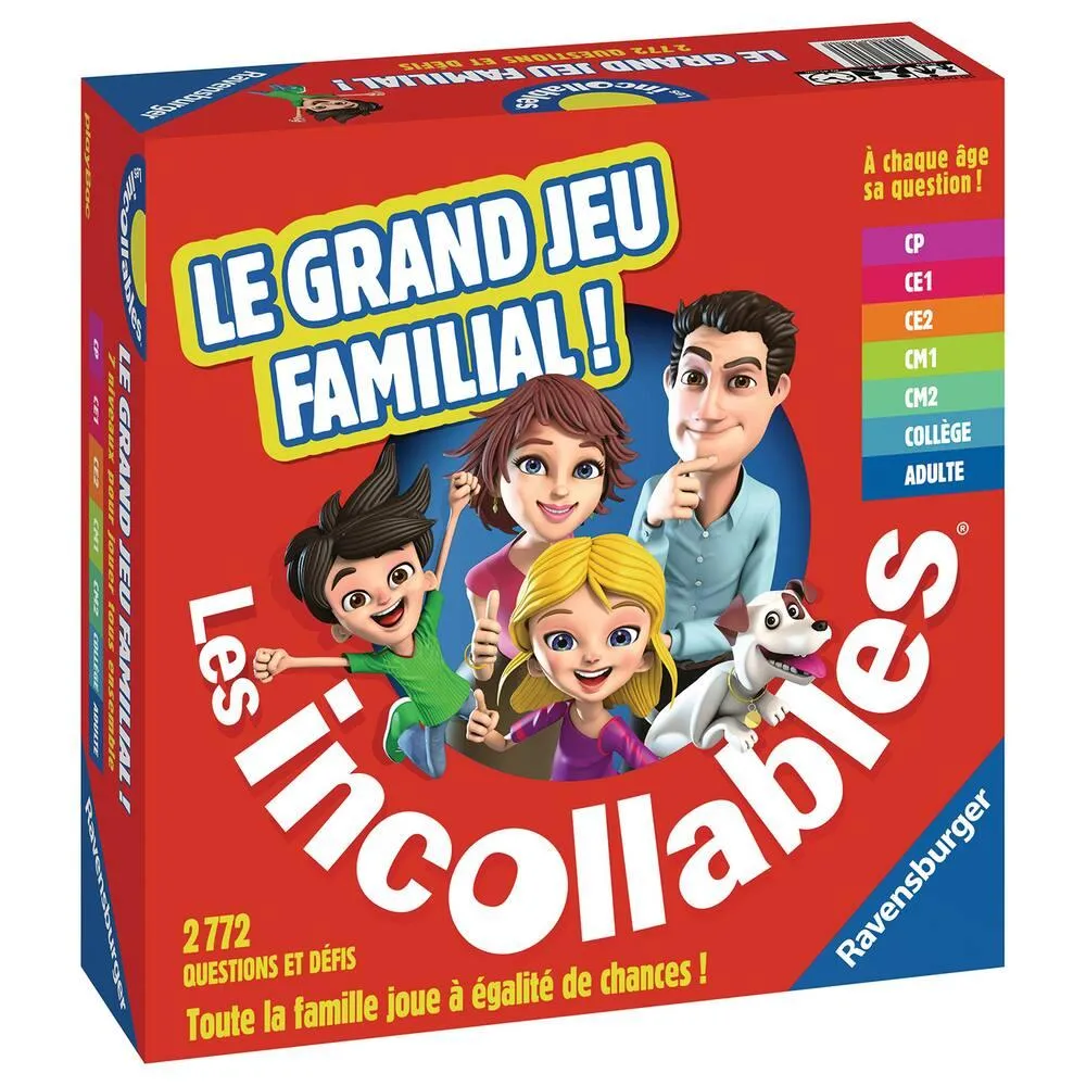LE GRAND JEU FAMILIAL DES INCOLLABLES