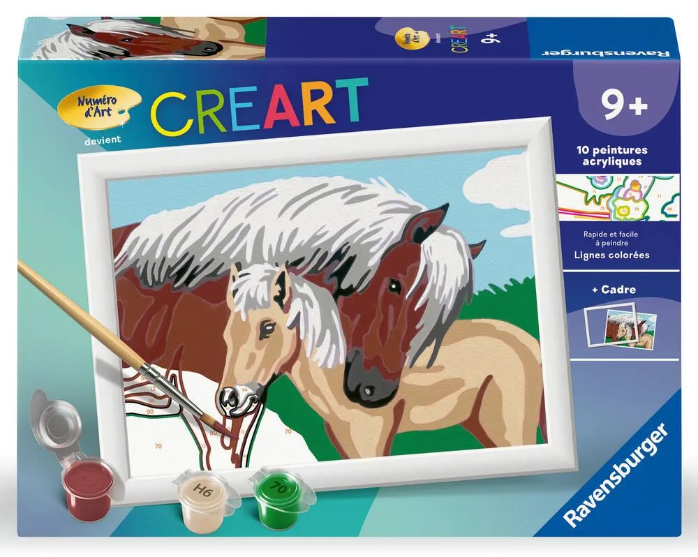 CREART KIDS  13X18CM  JUMENT ET SON POULAIN