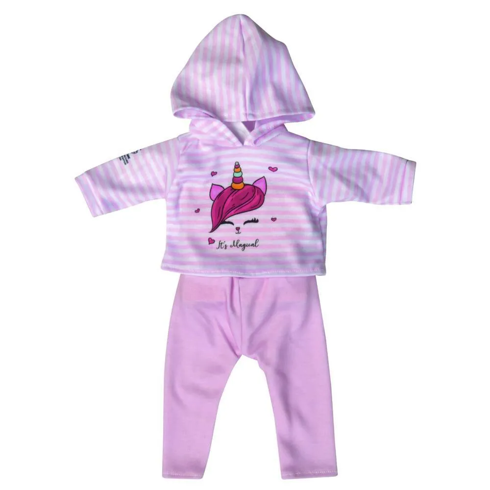 ENSEMBLE SWEAT LICORNE ET LEGGING - 42 CM ONE WORLD ONE FUTURE