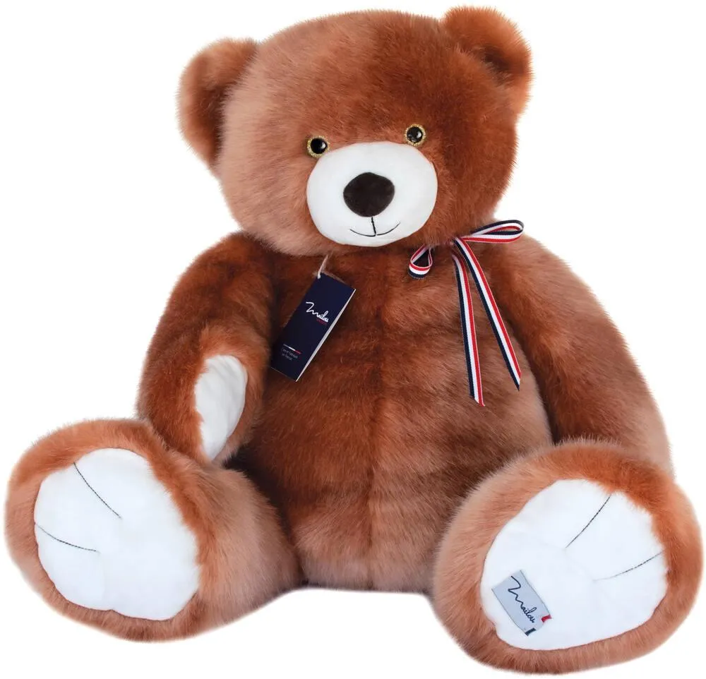 PELUCHE  L'OURS MAILOU 65 CM - MARRON GLACE