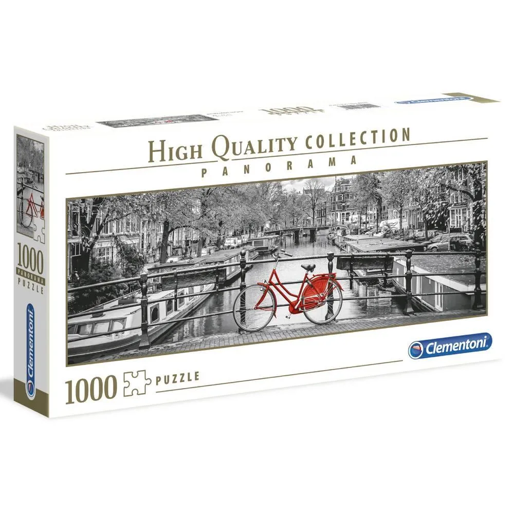 HIGH QUALITY - PUZZLE PANORAMA 1000 PIECES - LE VELO D' AMSTERDAM