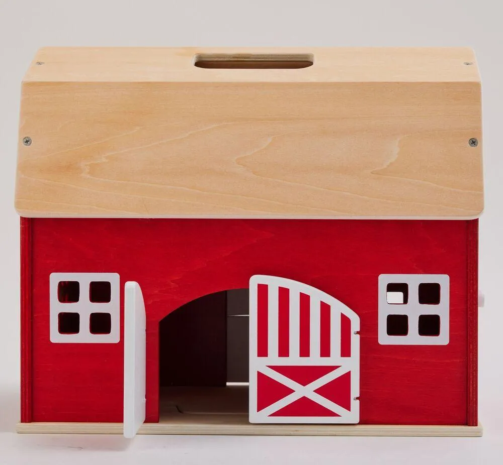FIGURINE - FERME EN BOIS RETRO