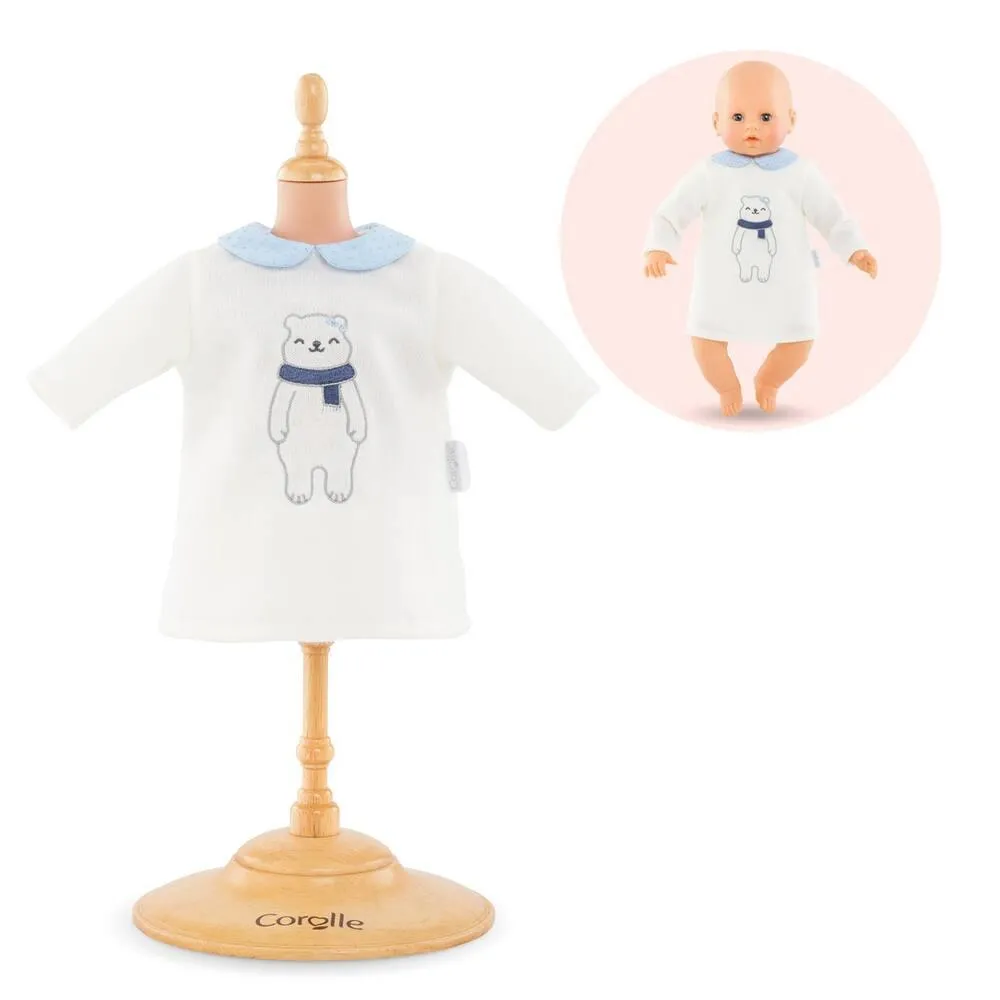 BB42 - ROBE HIVER POLAIRE POUR POUPON 42 CM - COROLLE VETEMENTS