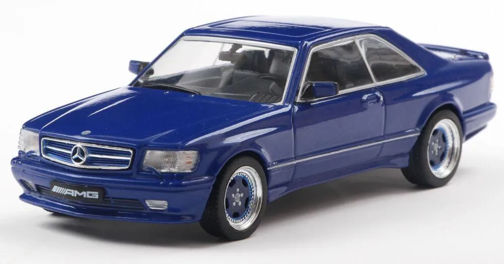 1/43 MERCEDES-BENZ 560 SEC AMG WIDEBODY LINARITE BLUE PEARL 1990