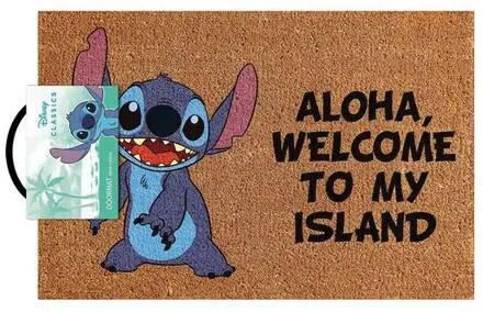 LILO ET STITCH - PAILLASSON ALOHA WELCOME TO MY ISLAND