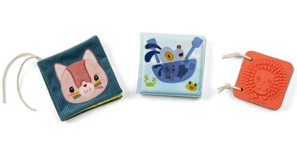 SET DE NAISSANCE - 3 LIVRES SENSORIELS JARDIN