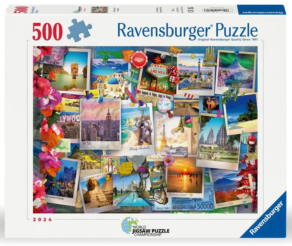 PUZZLE 500 PIECES  CARTES POSTALES