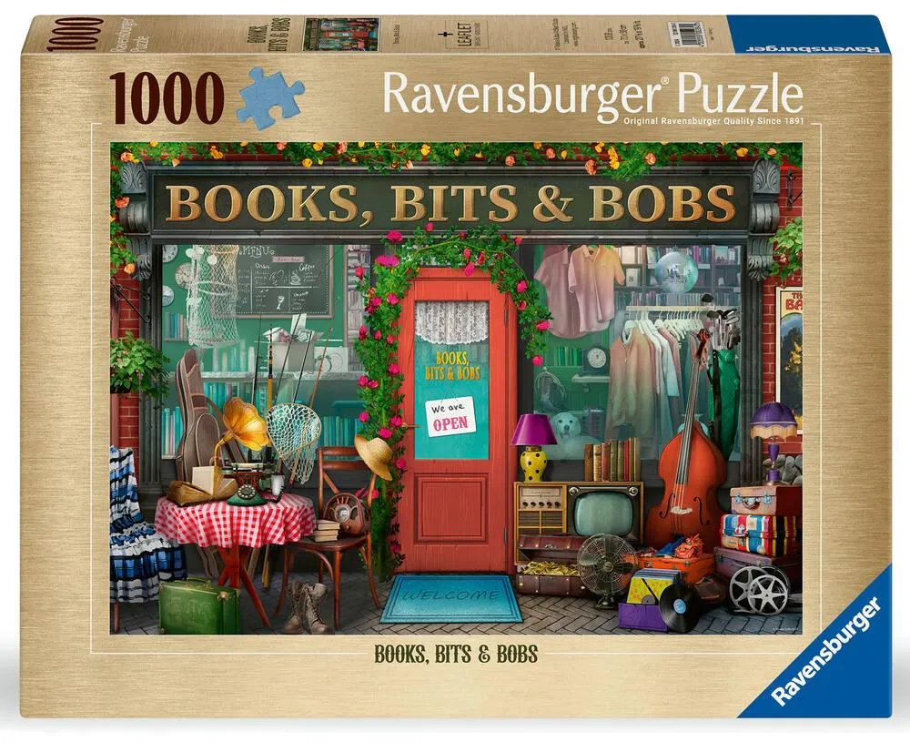 PUZZLE 1000 PIECES  LIVRES, TRUCS ET BRICOLES