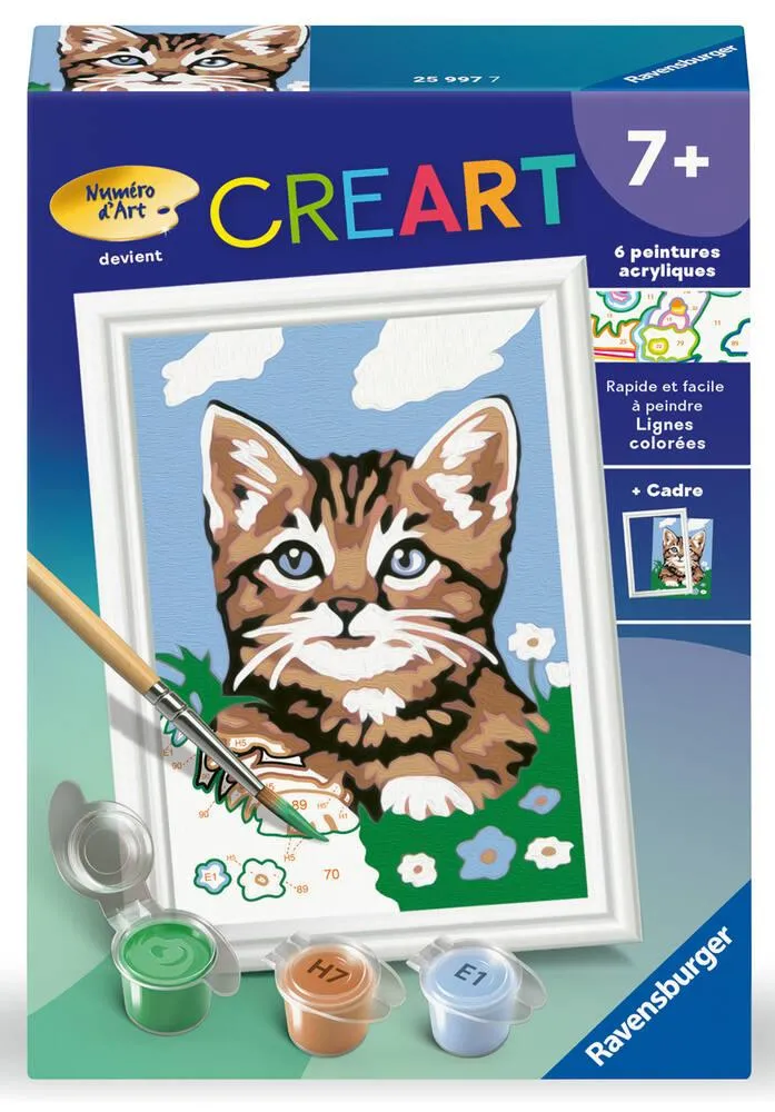 CREART KIDS  8X12CM  CHATON BRUN