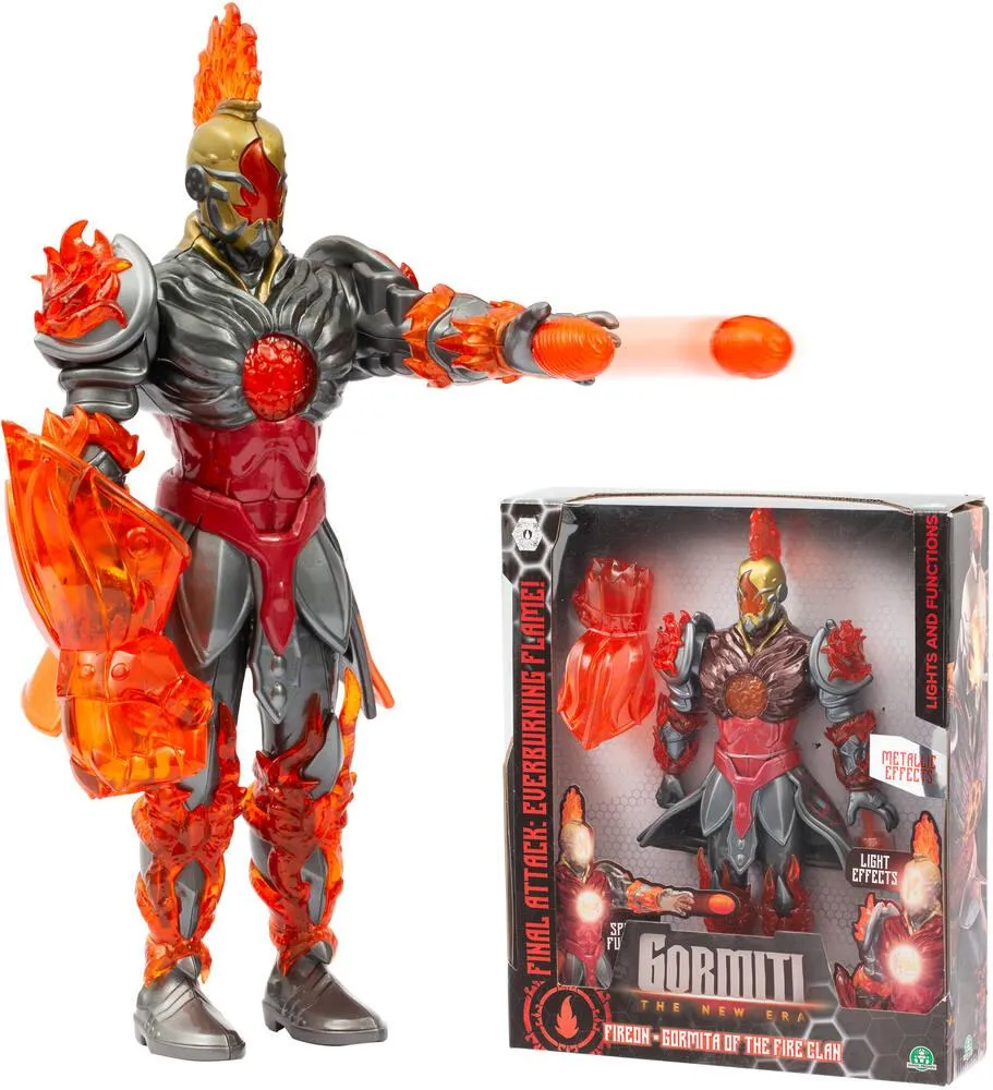 GORMITI - FIGURINE ARTICULEE DE 27 CM AVEC ATTAQUE