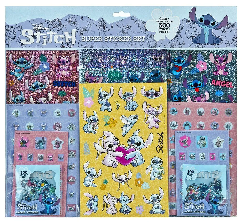 DISNEY STITCH - SUPER SET AUTOCOLLANTS