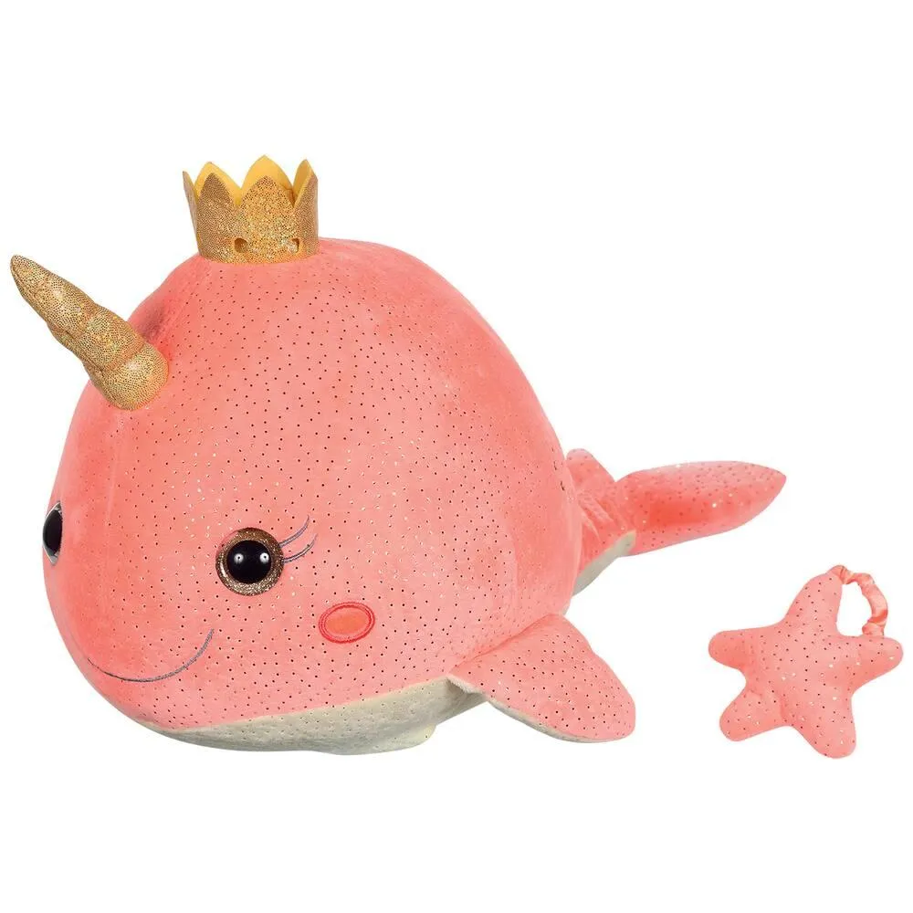 PELUCHE BELLABLOO LE NARVAL MUSICAL ET LUMINEUX 35 CM
