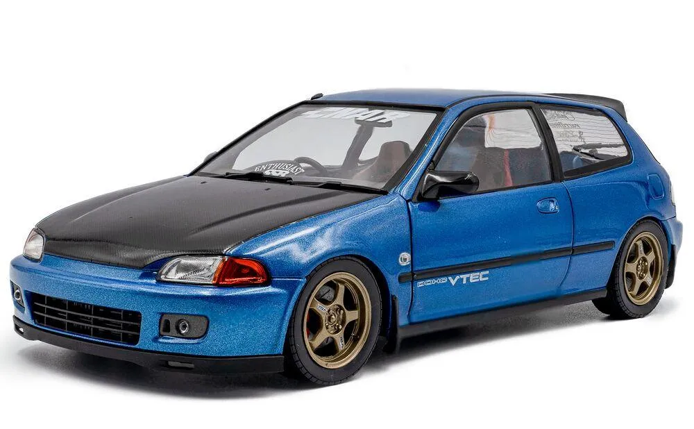 1/18 HONDA CIVIC (EG6) SOLIDO WORKS COBALT BLUE PEARL 1991
