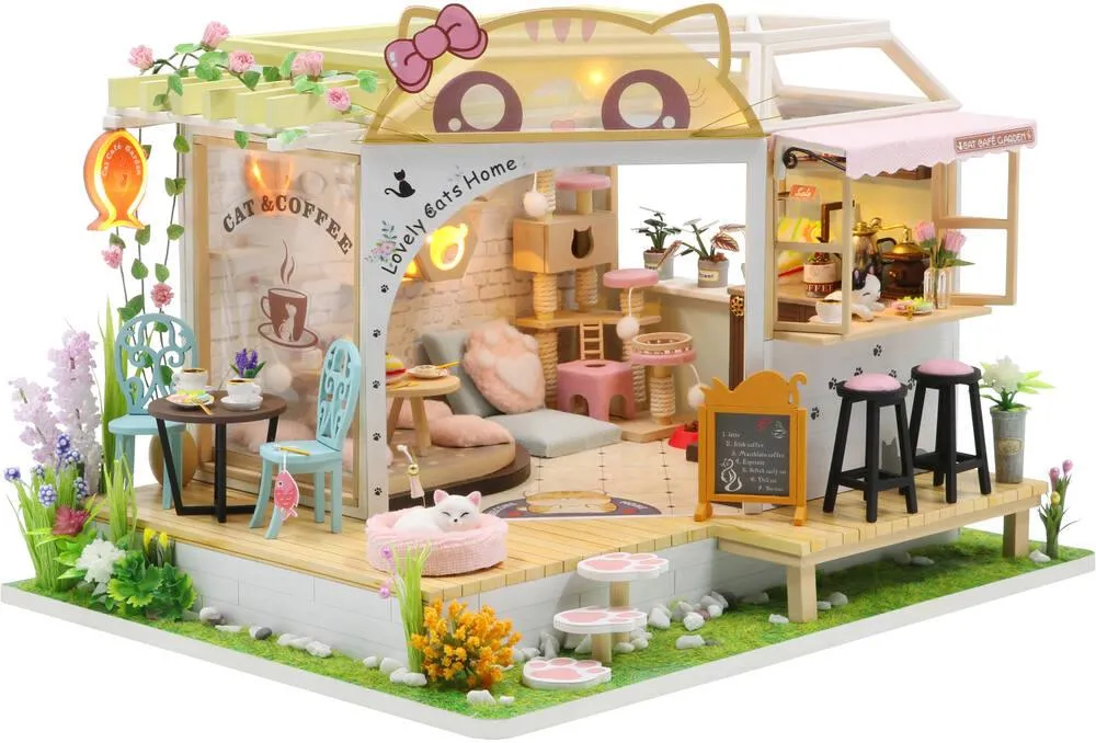 AU BONHEUR DES CHATS - MAISON MINIATURE A CONSTRUIRE