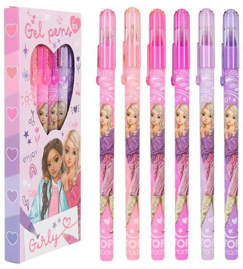 TOPMODEL SET DE STYLOS GEL GIRLY