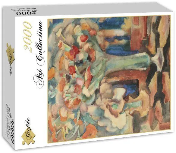 LEO GESTEL : STILL LIFE WITH FLOWERS IN A GLASS VASE, 1917