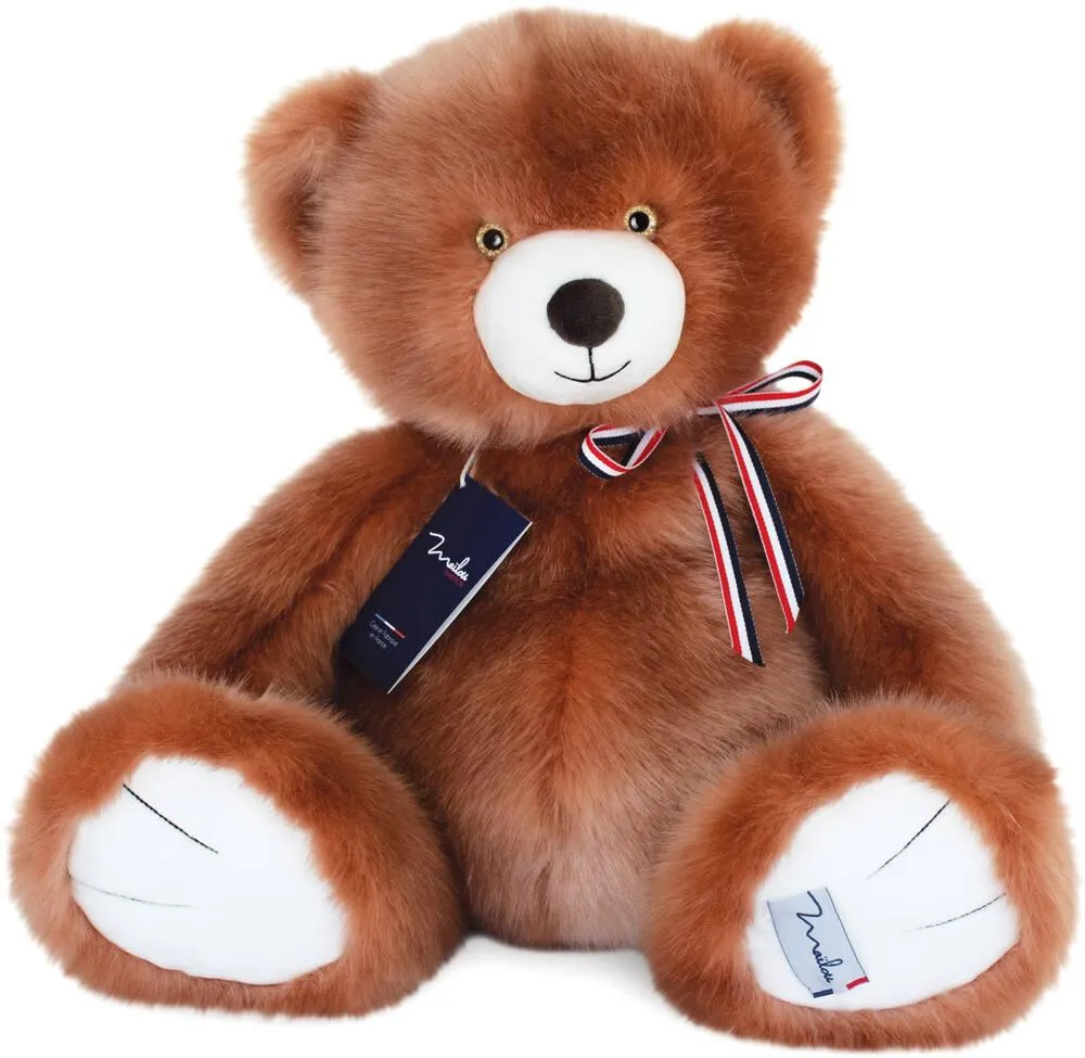 PELUCHE L'OURS MAILOU 50 CM - MARRON GLACE