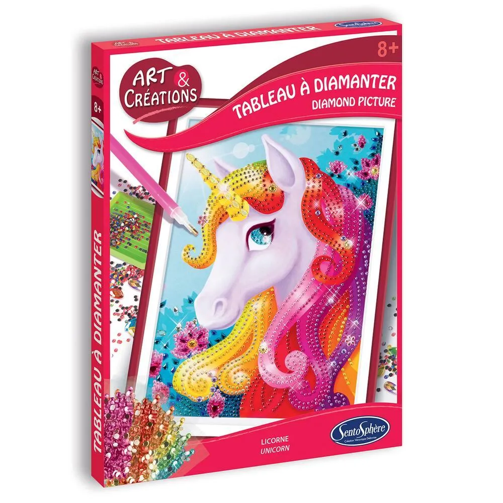 TABLEAU A DIAMANTER LICORNE