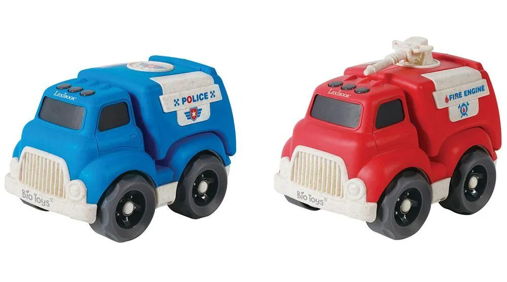 PETITES VOITURES - PACK DE POLICE ET CAMION DE POMPIER 18*11*13CM (2 PIECES)