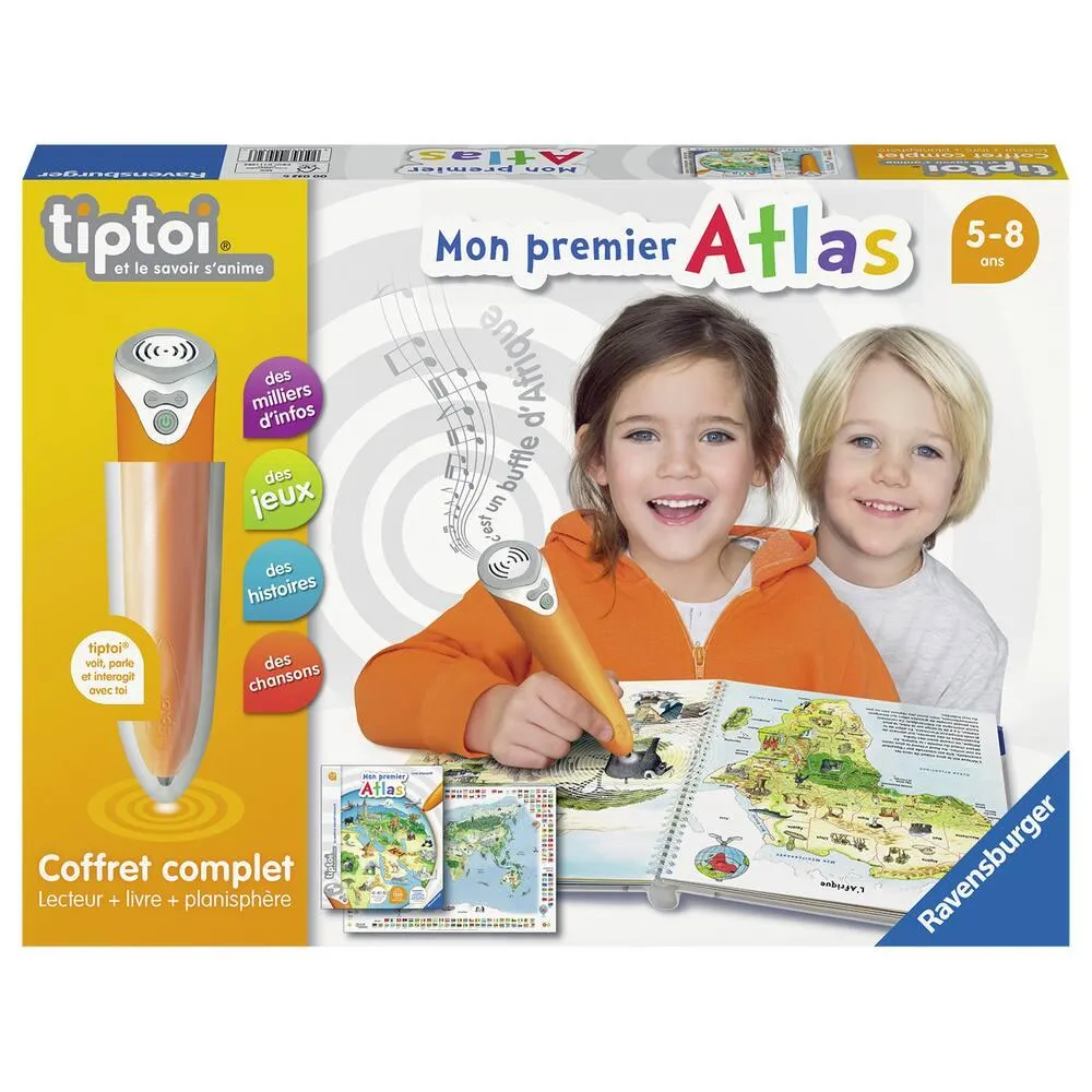TIPTOI® - COFFRET COMPLET LECTEUR INTERACTIF + LIVRE ATLAS