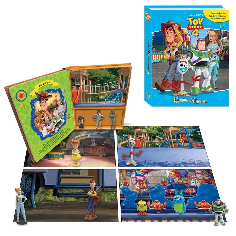 TOY STORY 4 - LIVRE COMPTINES ET FIGURINES
