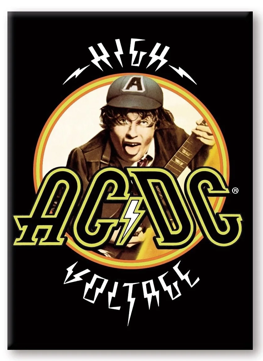 Ac/dc - high voltage - aimant 6.3x8.9cm