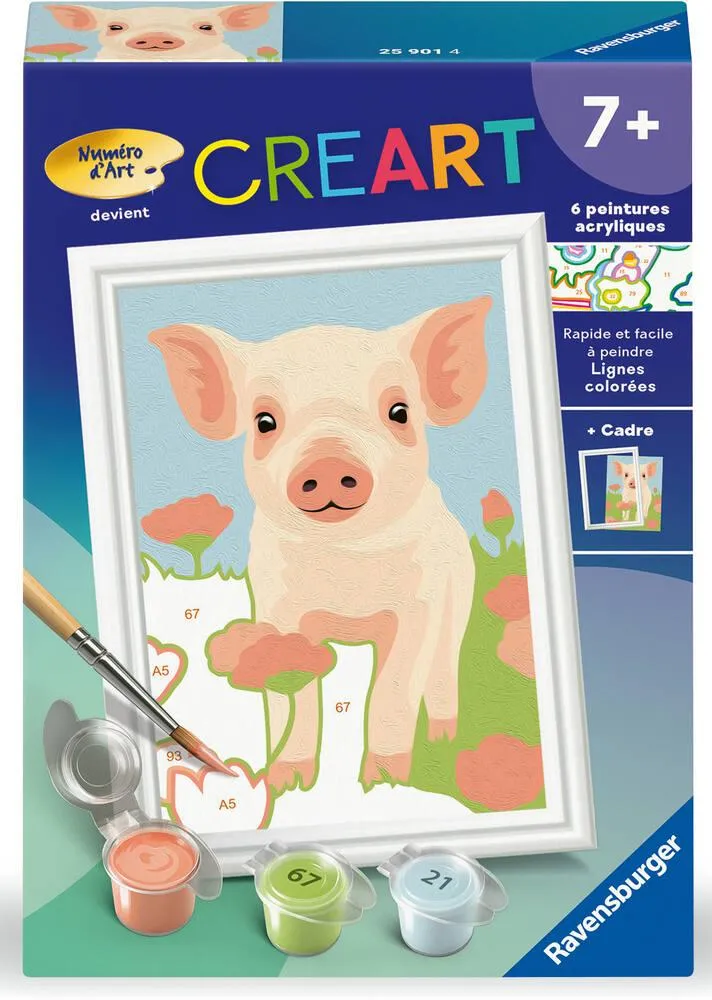 CREART KIDS  8X12CM  COCHON