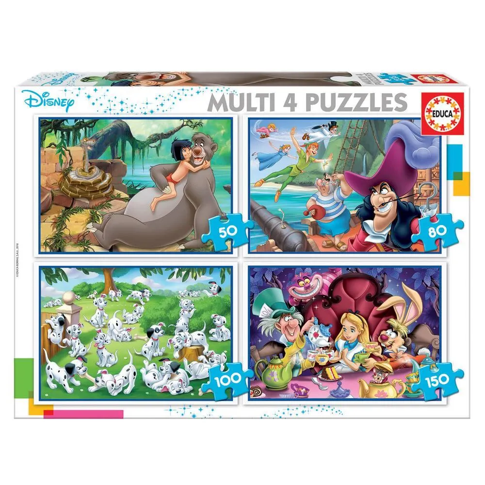 PUZZLES PROGRESSIFS DE 50 A 150 PIECES CLASSIQUES DISNEY